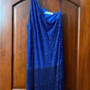 Blue Sequin Dress by